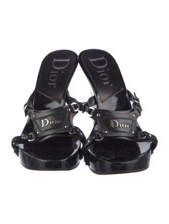 Christian Dior Patent Leather Slides