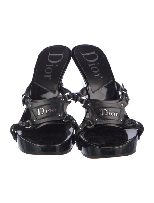 Christian Dior Patent Leather Slides