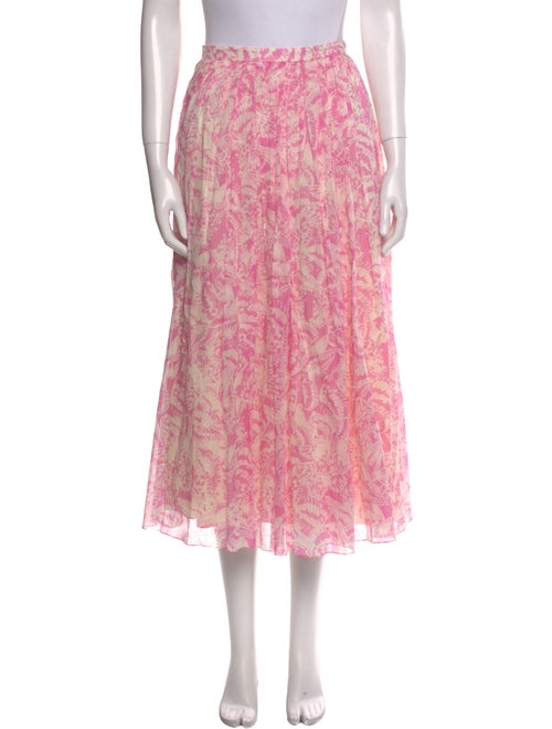 Christian Dior Floral Print Midi Length Skirt