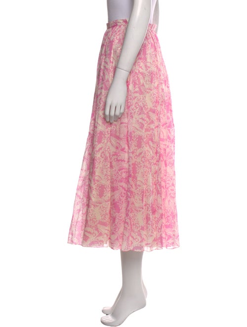Christian Dior Floral Print Midi Length Skirt