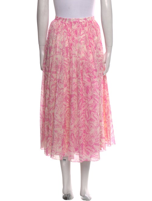 Christian Dior Floral Print Midi Length Skirt