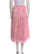 Christian Dior Floral Print Midi Length Skirt