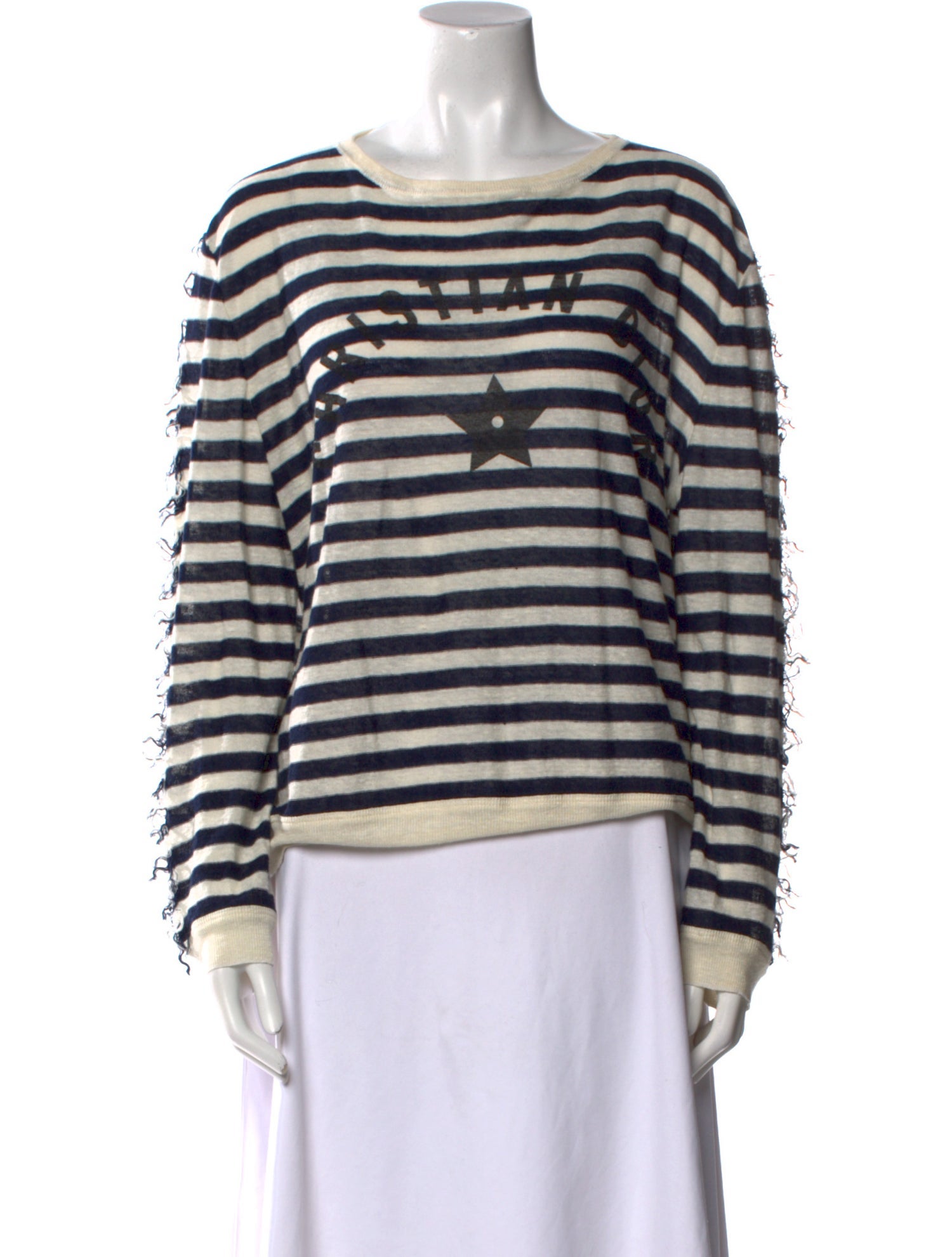 Christian Dior Linen Striped Sweater