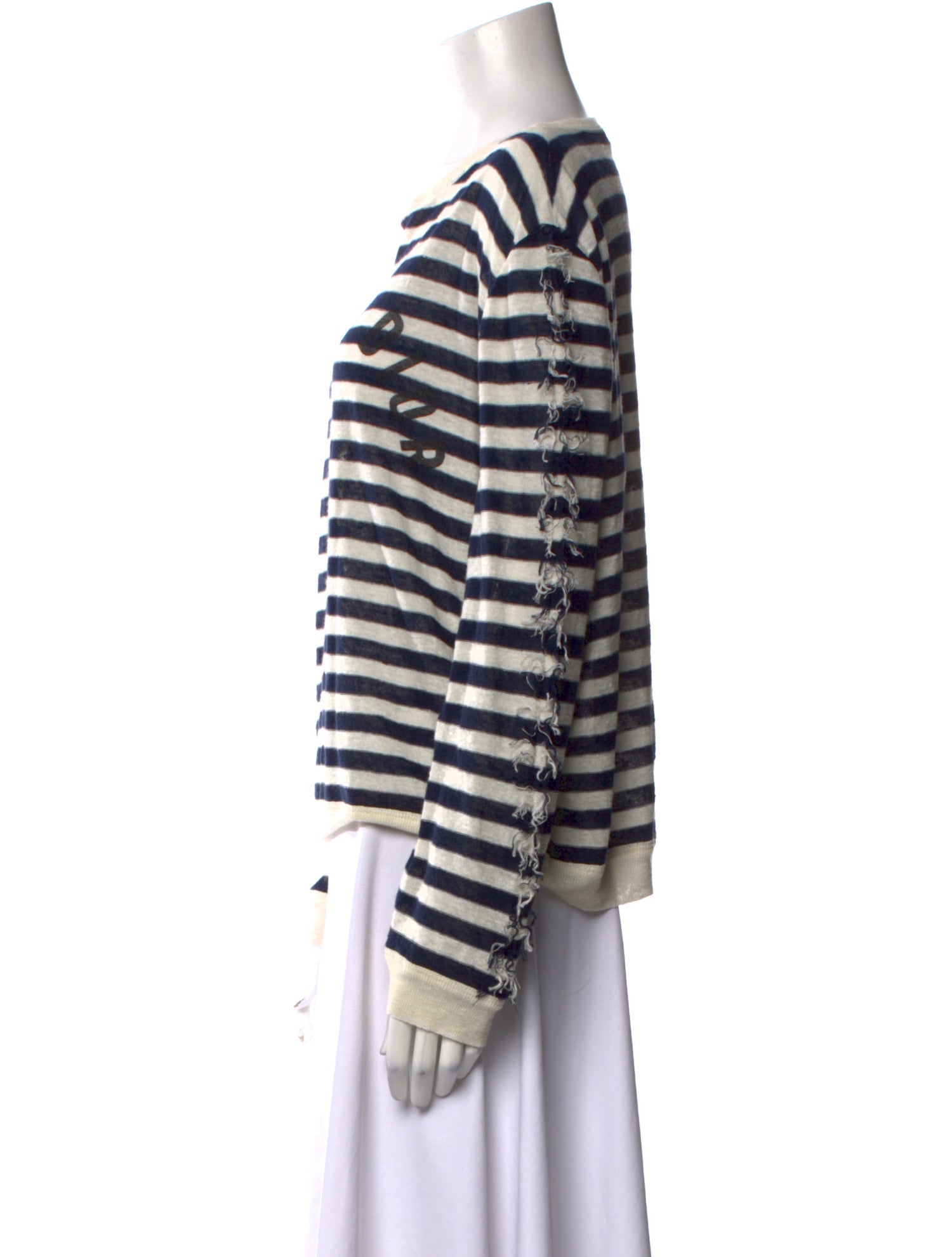 Christian Dior Linen Striped Sweater