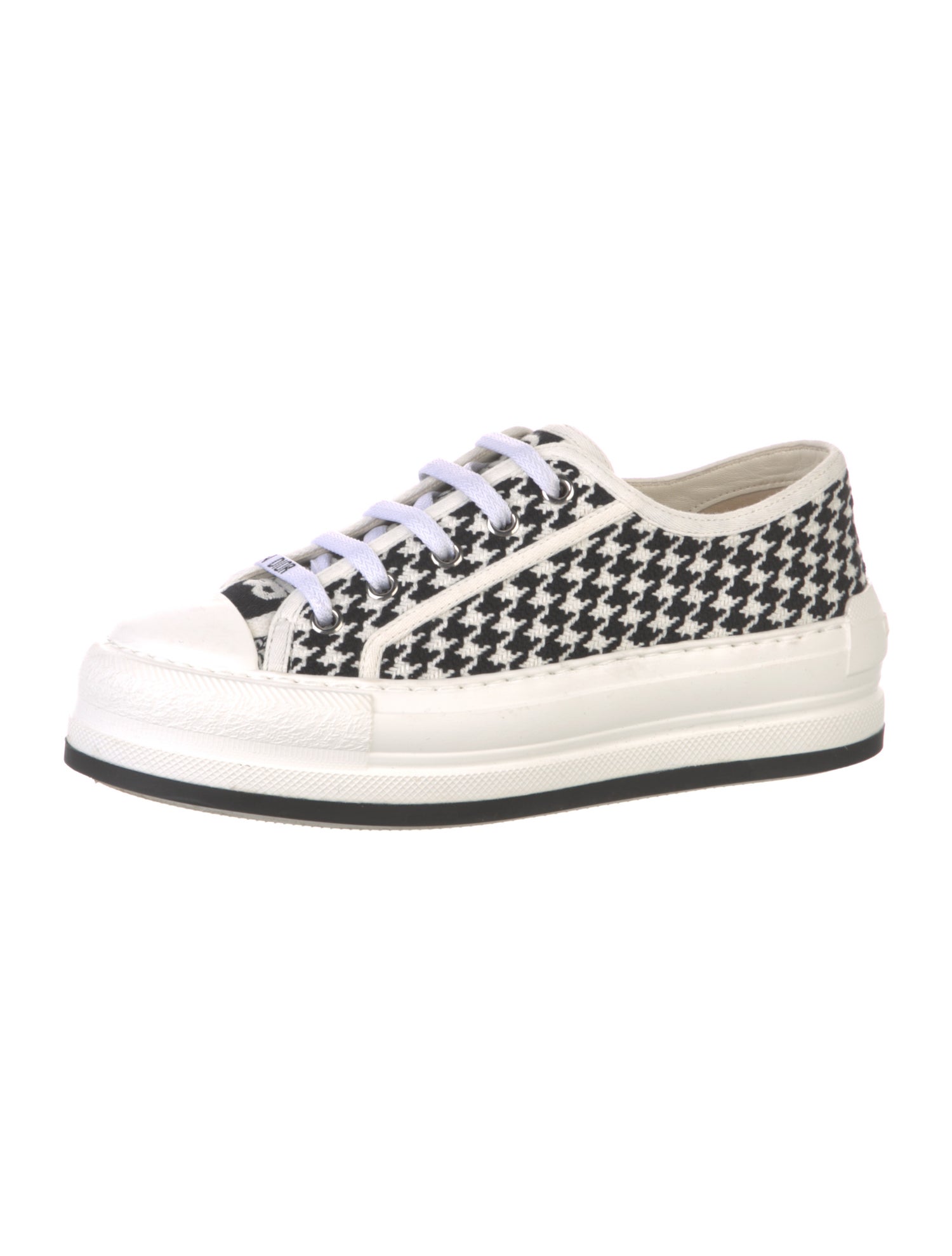 Christian Dior Houndstooth Platform Sneakers
