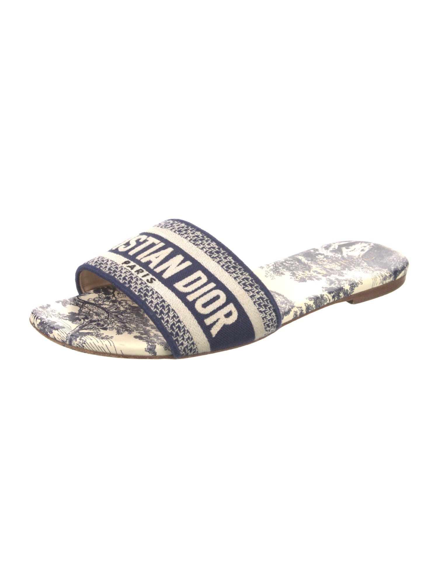 Christian Dior Oblique Jacquard Slides