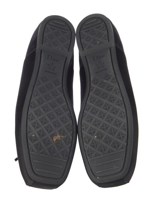 Christian Dior Satin Bow Accents Ballet Flats