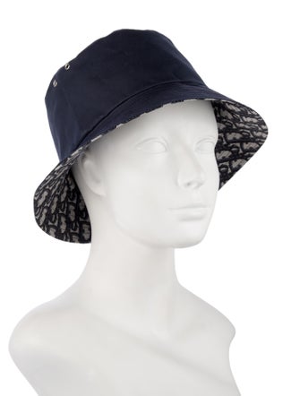 Christian Dior Blue Nylon Bucket 58