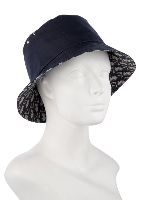 Christian Dior Blue Nylon Bucket 58