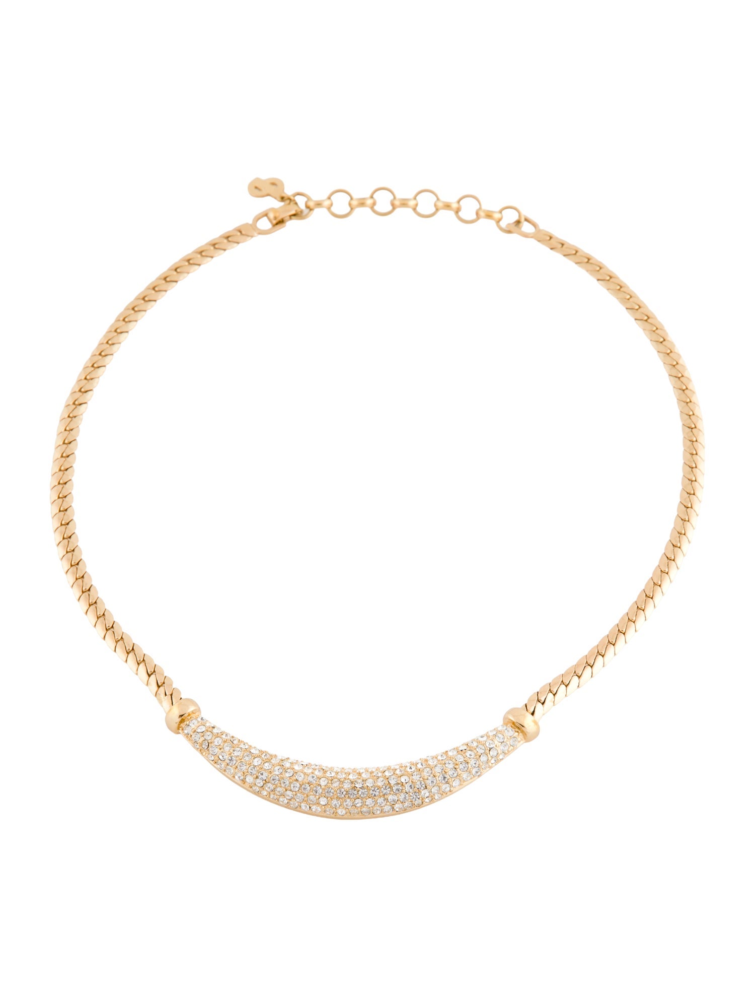 Christian Dior Vintage Crystal Collar Necklace