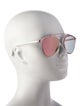 Christian Dior Aviator Mirrored Sunglasses