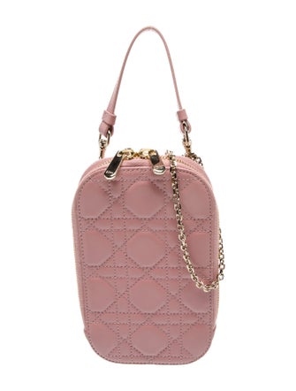 Christian Dior Cannage Lady Dior Call'in Dior Phone Holder with Chain 2022