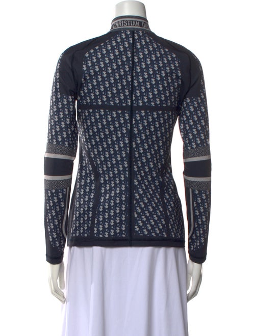 Christian Dior Printed Mock Neck Top