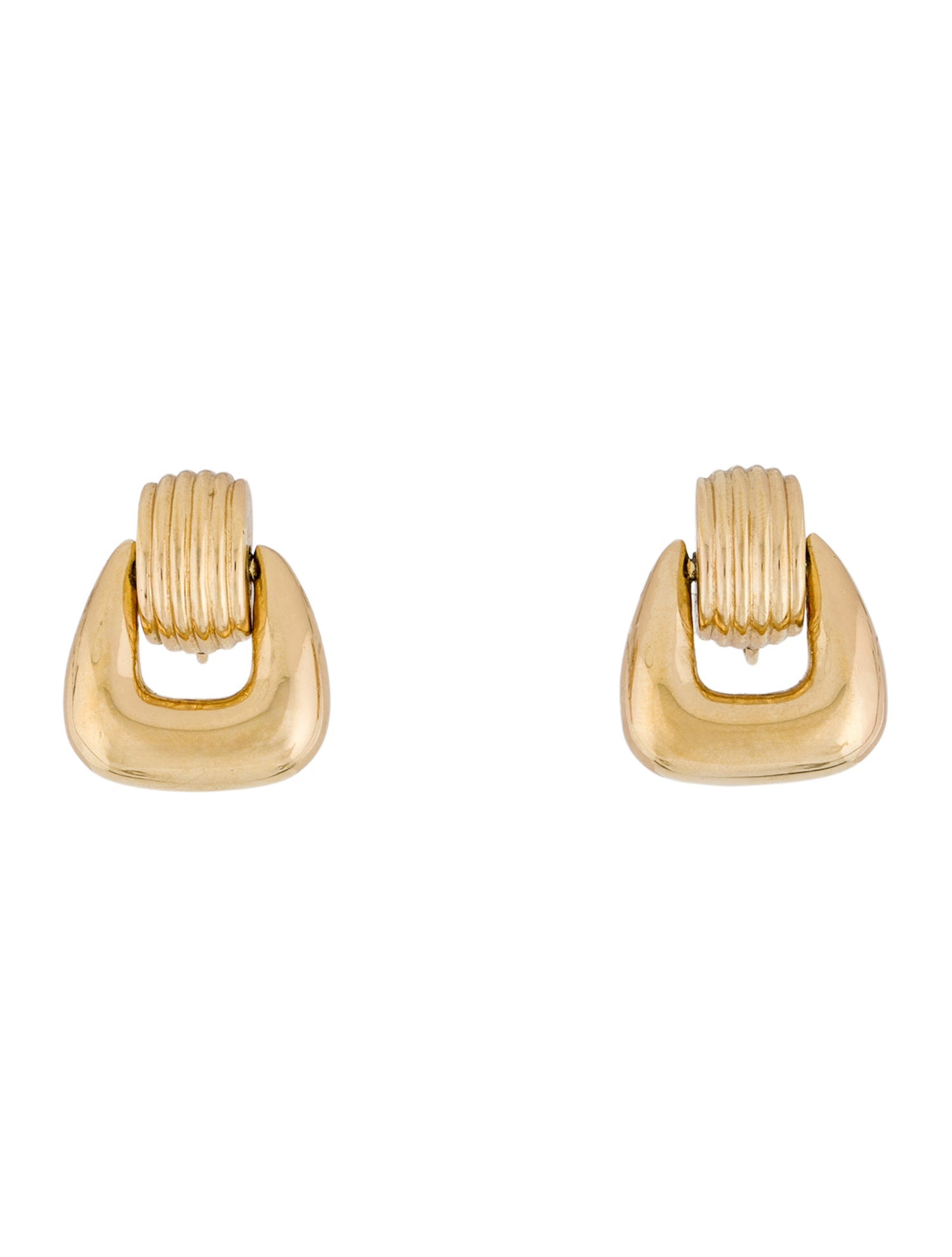 Christian Dior Vintage Door Knocker Earrings