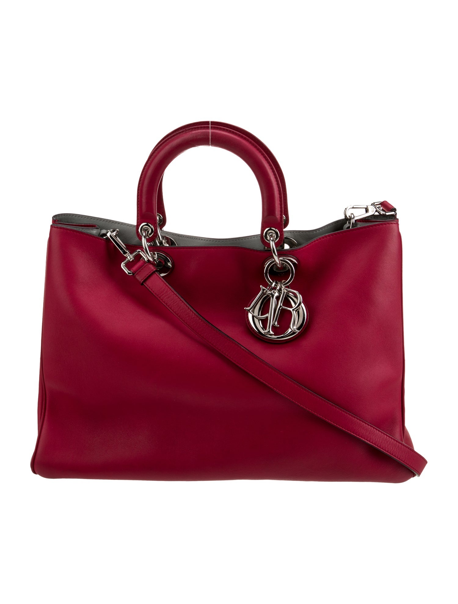 Christian Dior Leather Top Handle Bag