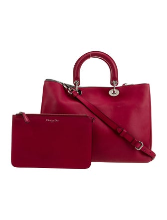 Christian Dior Leather Top Handle Bag