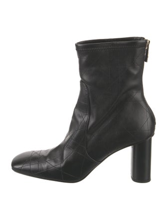 Christian Dior Cannage Pattern Leather Boots