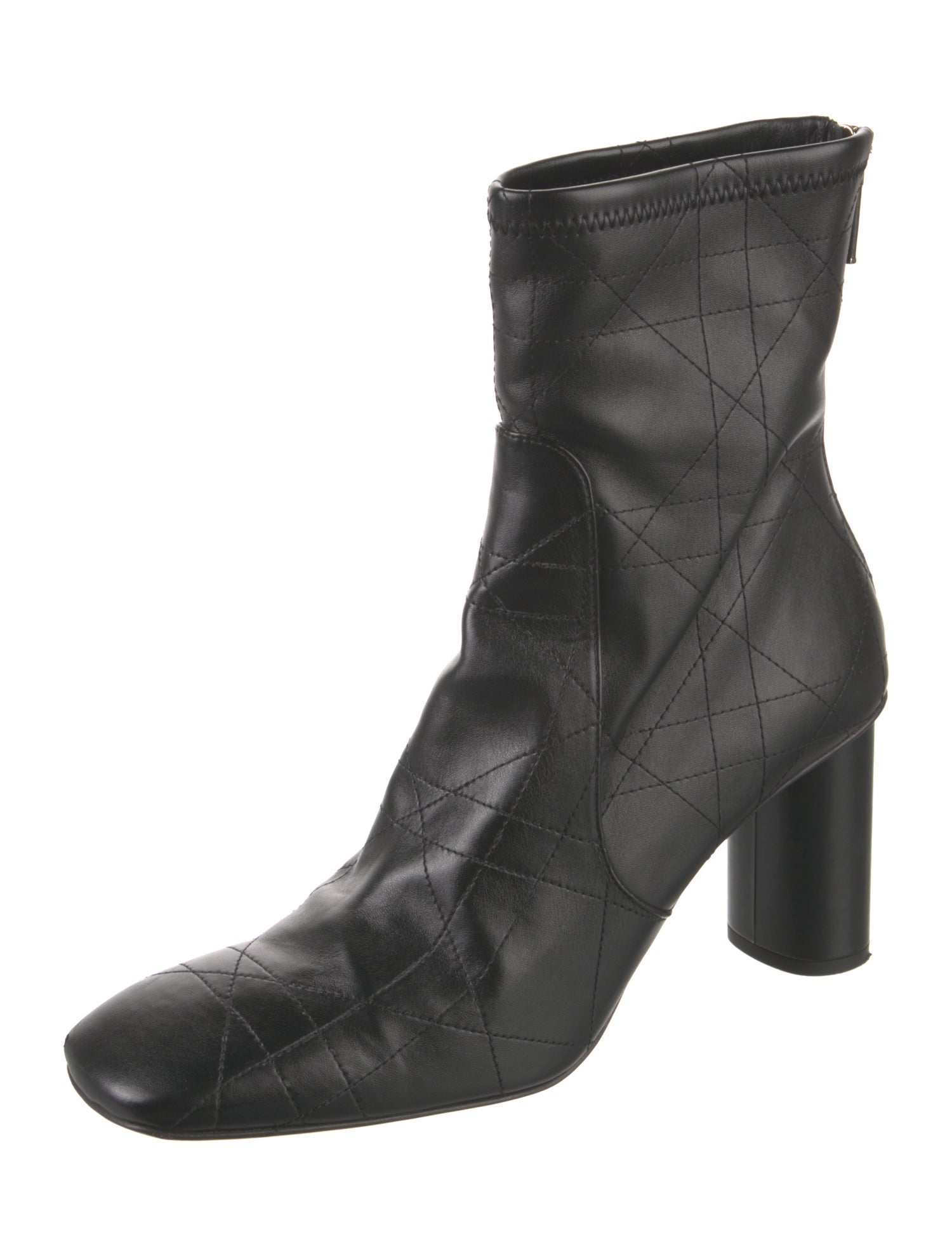 Christian Dior Cannage Pattern Leather Boots