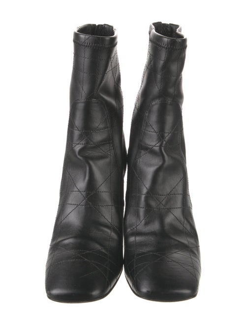 Christian Dior Cannage Pattern Leather Boots