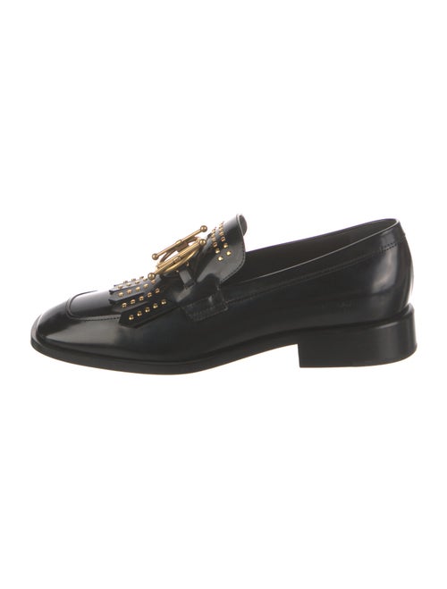 Christian Dior Leather Studded Accents Loafers