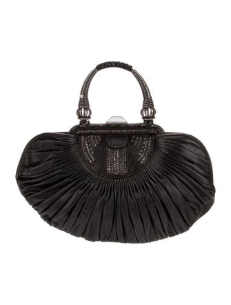 Christian Dior Leather Top Handle Bag