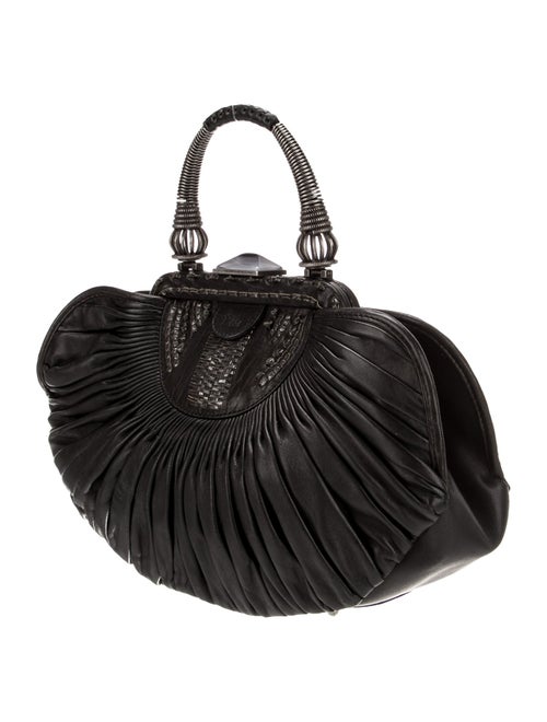 Christian Dior Leather Top Handle Bag