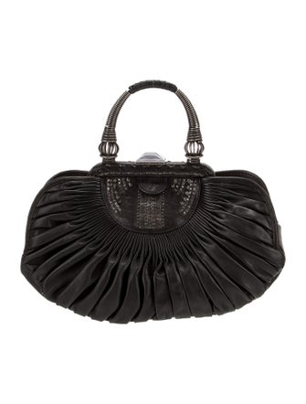 Christian Dior Leather Top Handle Bag