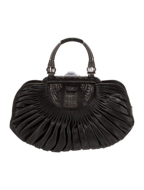 Christian Dior Leather Top Handle Bag