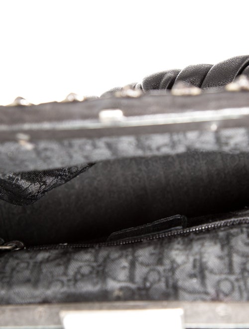 Christian Dior Leather Top Handle Bag