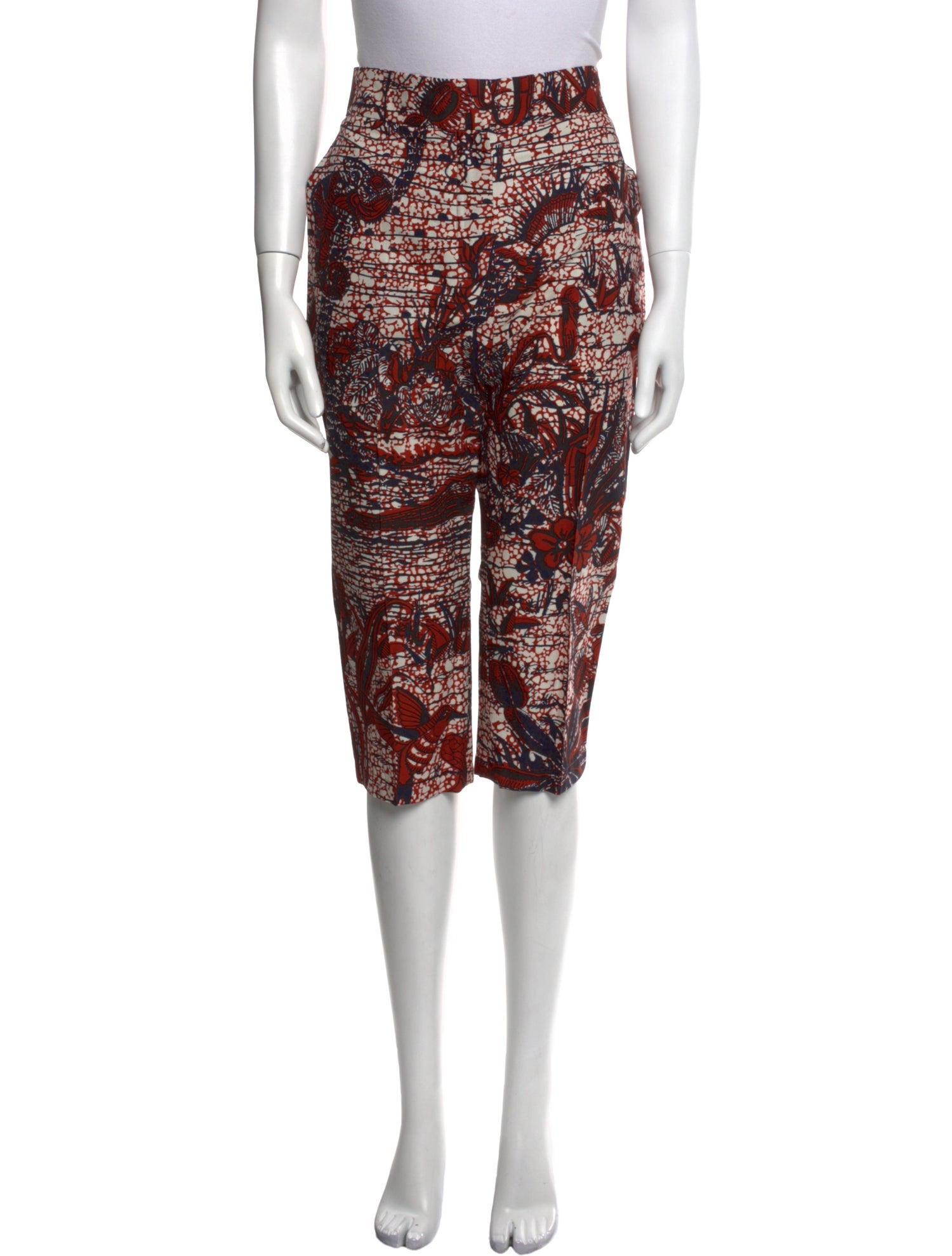 Christian Dior Printed Straight Leg Pants