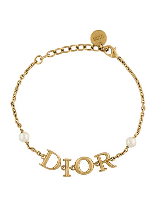 Christian Dior Faux Pearl Dio(r)evolution Link Bracelet