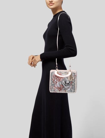 Christian Dior Leather Lady Dior Medium