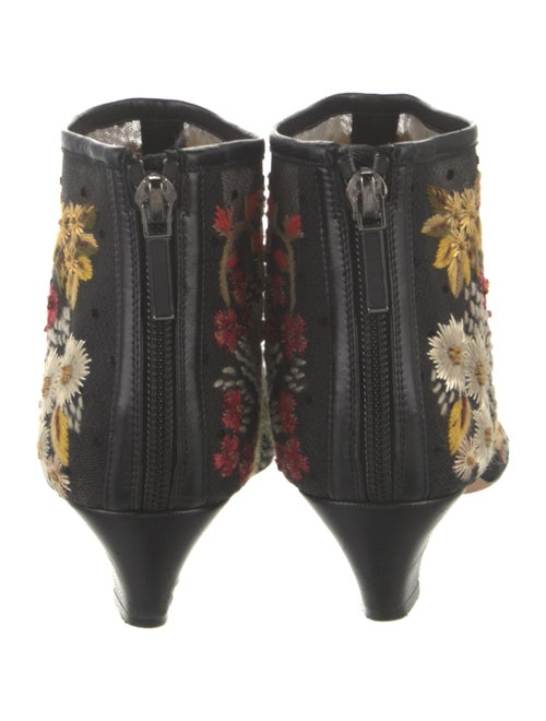 Christian Dior Mesh Floral Print Boots