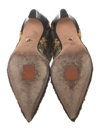 Christian Dior Mesh Floral Print Boots