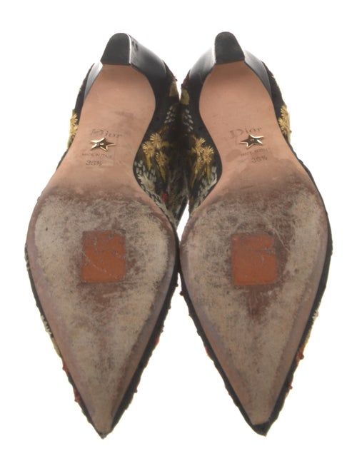 Christian Dior Mesh Floral Print Boots