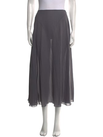Christian Dior Silk Midi Length Skirt