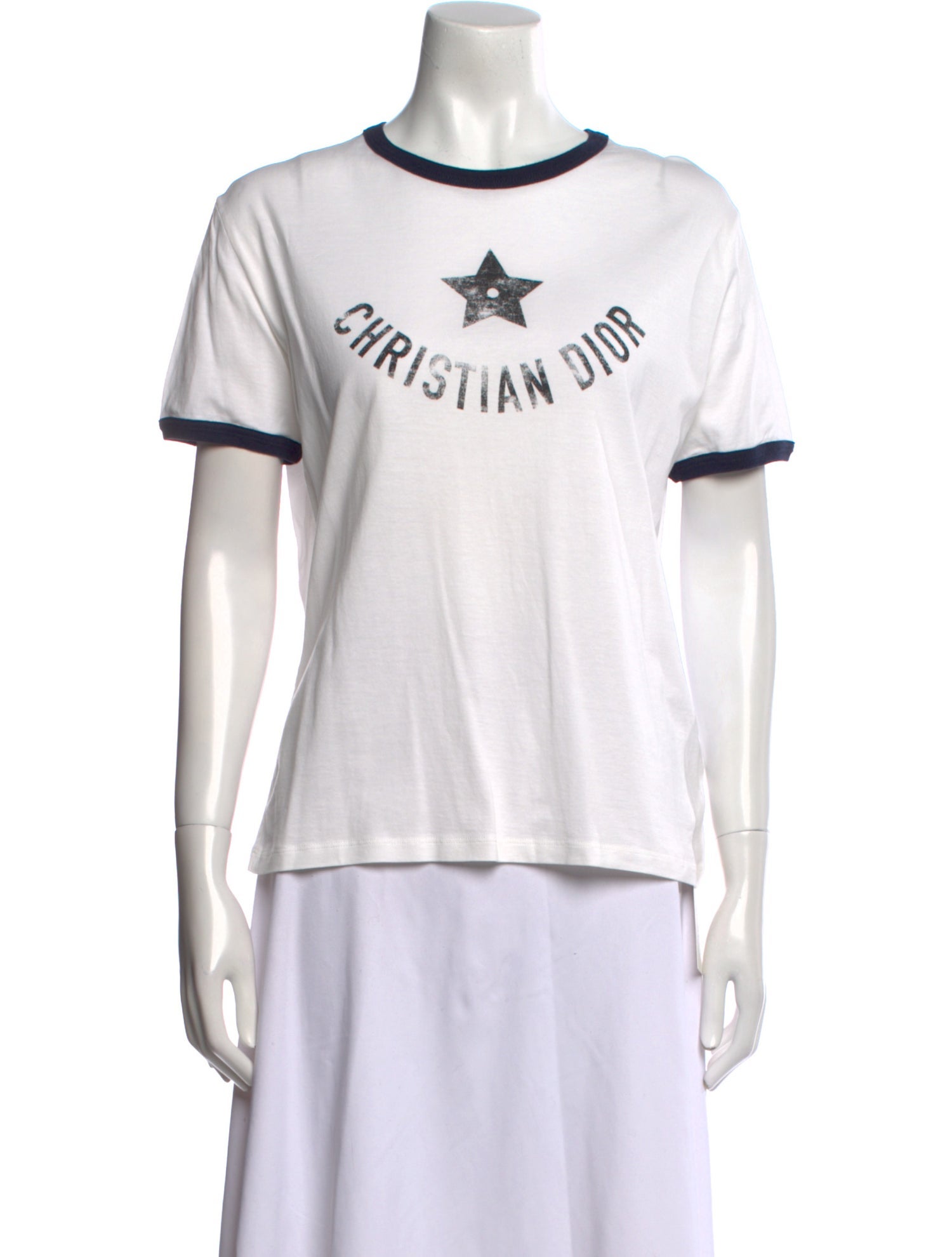 Christian Dior Graphic Print Crew Neck T-Shirt