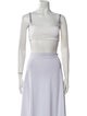 Christian Dior Square Neckline Sleeveless Crop Top