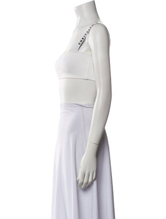 Christian Dior Square Neckline Sleeveless Crop Top