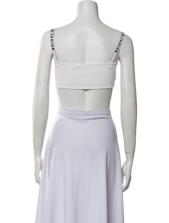 Christian Dior Square Neckline Sleeveless Crop Top
