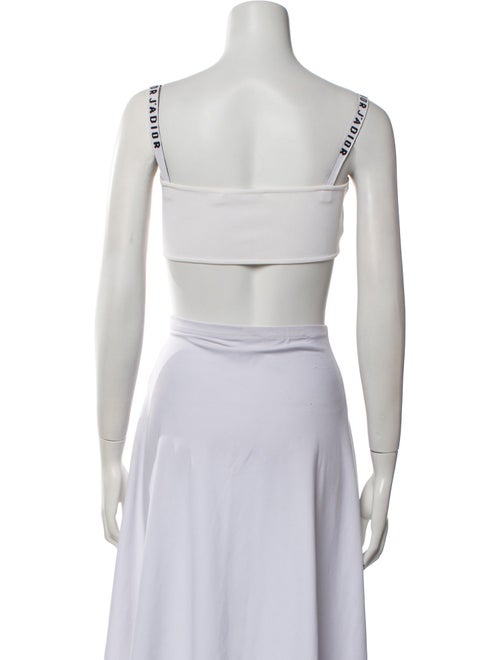 Christian Dior Square Neckline Sleeveless Crop Top