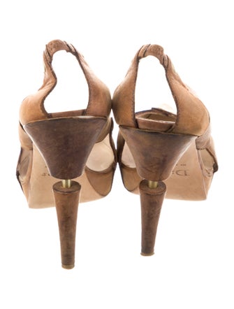 Christian Dior Leather Slingback Pumps