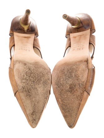 Christian Dior Leather Slingback Pumps