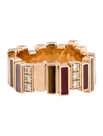 Christian Dior 18K Diamond & Multistone GEM DIOR Ring