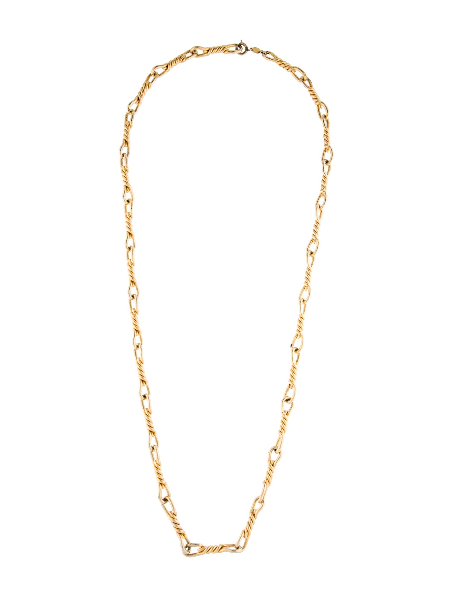 Christian Dior Vintage Knotted Rope Chain Necklace