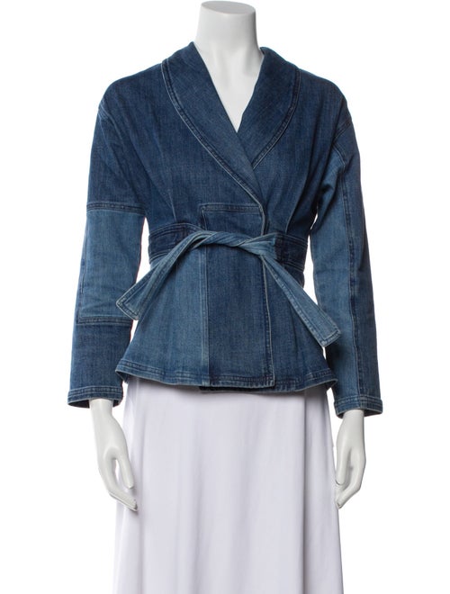 Christian Dior Denim Shawl Neck Jacket