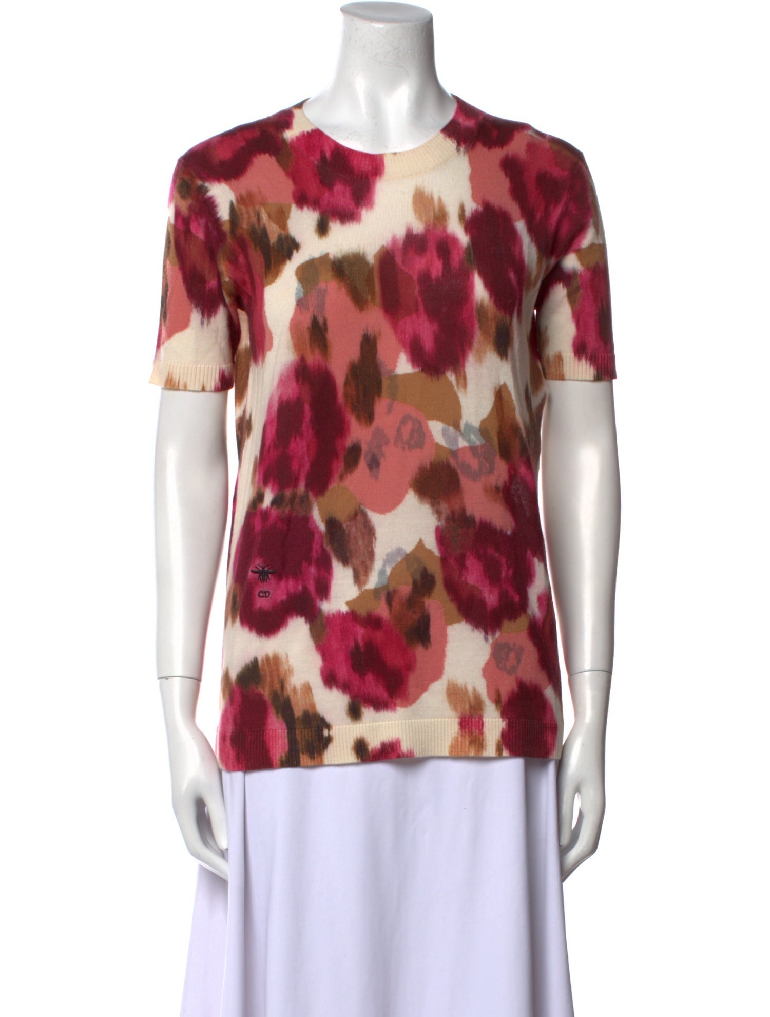 Christian Dior Cashmere Printed T-Shirt