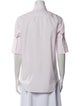 Christian Dior Three-Quarter Sleeve Button-Up Top