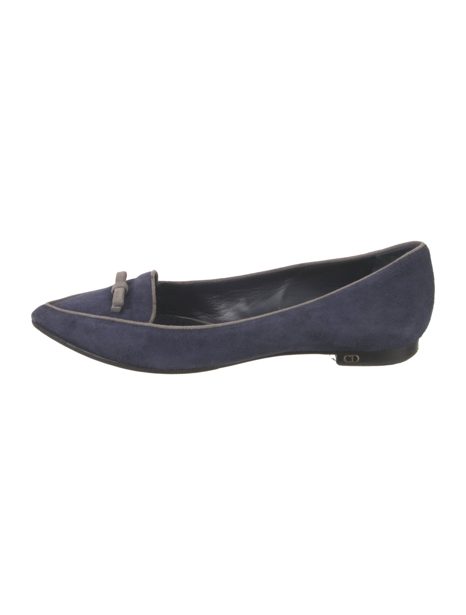 Christian Dior Suede Bow Accents Flats