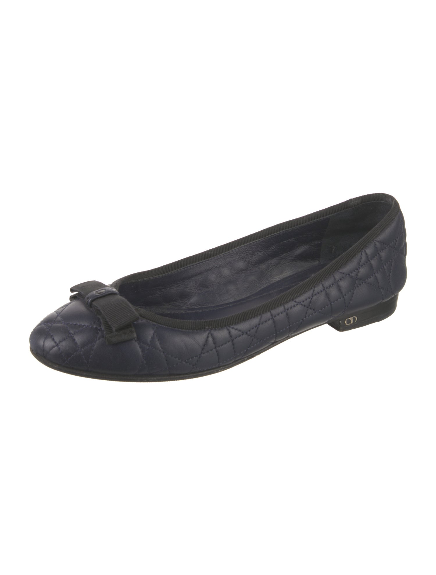 Christian Dior Cannage Pattern Leather Flats